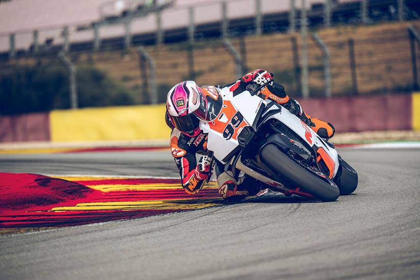 KTM 990 RCR Track cornering