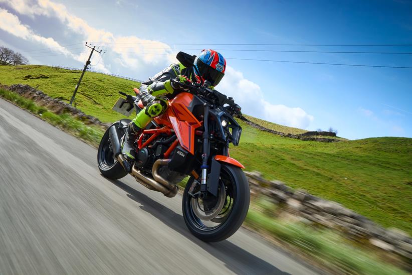 KTM 1390 Super Duke R Evo on UK road