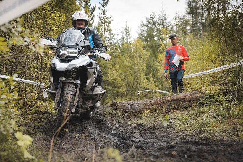 Rider off-road at GS Trophy qualifier event